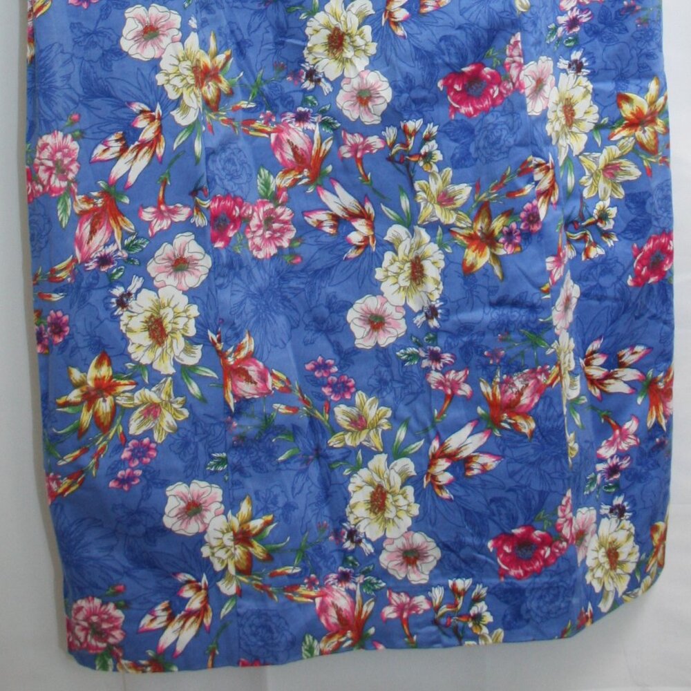 NWTS Talbots Springtime Cotton/Spandex Floral Shift Dress Size 6 - Picture 2 of 5